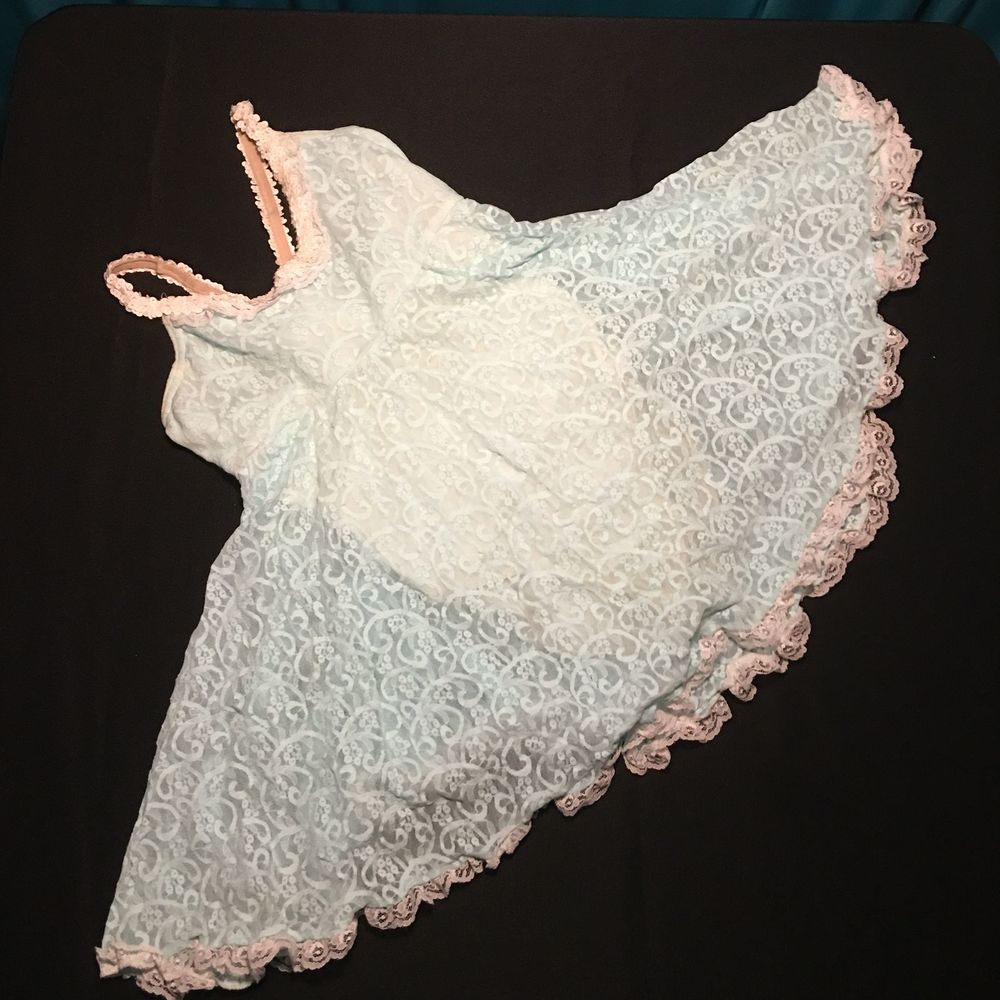 Green Lace Sequin Babydoll Dress Dance Costume